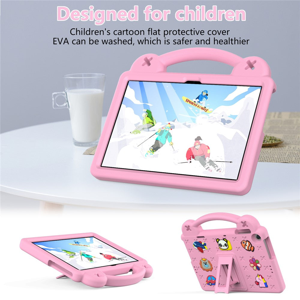 For Lenovo Tab M10 (Gen 3) Drop-proof EVA Protective Tablet Cover Anti-scratch Tablet Case with Kickstand - Pink