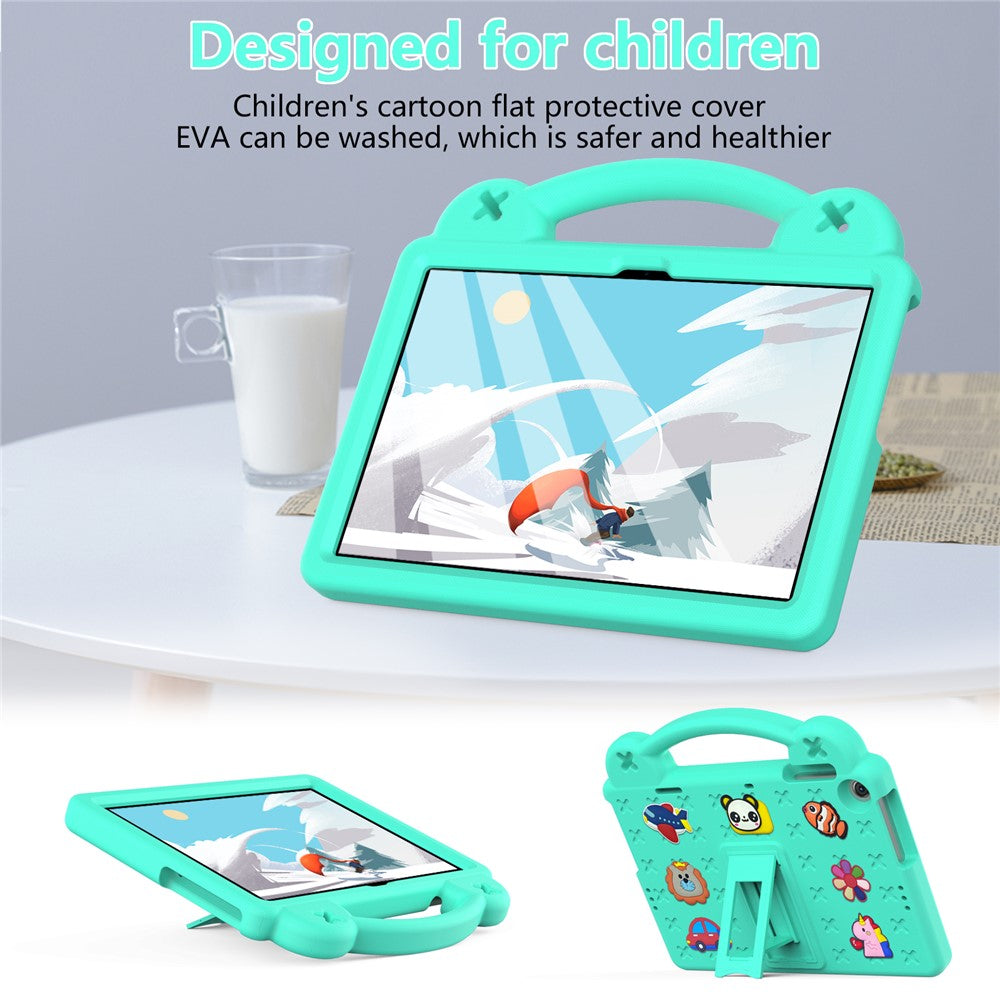 For Lenovo Tab M10 (Gen 3) Drop-proof EVA Protective Tablet Cover Anti-scratch Tablet Case with Kickstand - Green