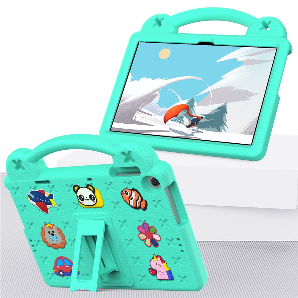 For Lenovo Tab M10 (Gen 3) Drop-proof EVA Protective Tablet Cover Anti-scratch Tablet Case with Kickstand - Green
