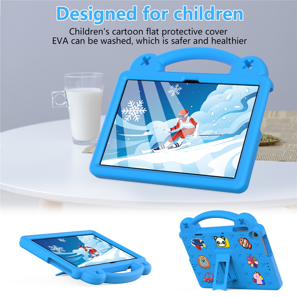 For Lenovo Tab M10 (Gen 3) Drop-proof EVA Protective Tablet Cover Anti-scratch Tablet Case with Kickstand - Sky Blue