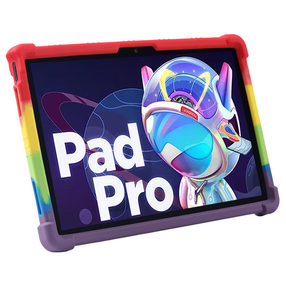 For Lenovo Pad Pro 2022 TB138FC / TB132FU Silicone Tablet Case Multi-Angle Kickstand Protective Cover - Green