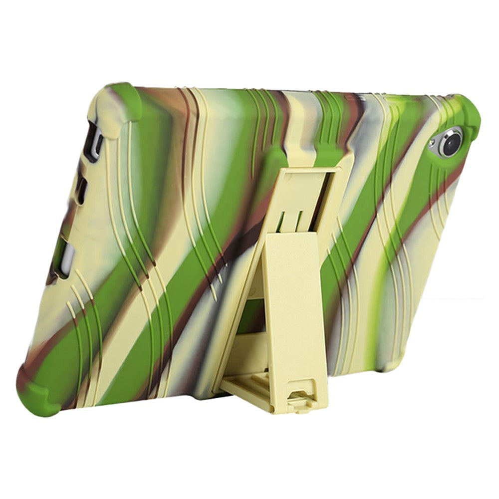 For Lenovo Tab M8 (FHD) TB-8505 / TB-8705 Kickstand Silicone Tablet Case Anti-Slip Kids Friendly Shockproof Soft Cover - Camouflage