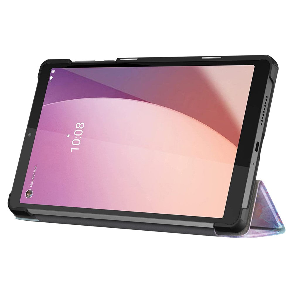 For Lenovo Tab M8 (4th Gen) 2024 TB-301XU / M8 (4th Gen) 2023 TB-300FU Tri-Fold Stand Tablet PU Leather Cover - Fantasy Deer