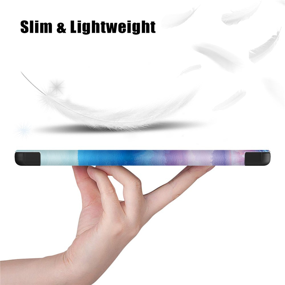 For Lenovo Tab M8 (4th Gen) 2024 TB-301XU / M8 (4th Gen) 2023 TB-300FU Tri-Fold Stand Tablet PU Leather Cover - Fantasy Deer