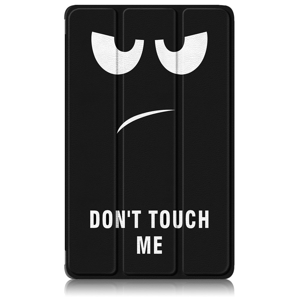 For Lenovo Tab M8 (4th Gen) 2024 TB-301XU / M8 (4th Gen) 2023 TB-300FU Tri-Fold Stand Tablet PU Leather Cover - Don't Touch Me