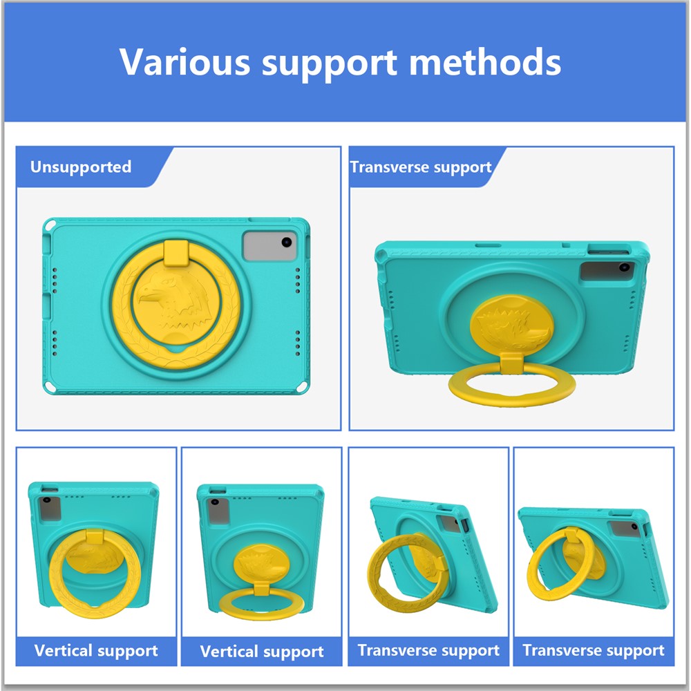 For Lenovo Tab M10 Plus (3rd Gen) TB-125F 10.6 / Xiaomi Redmi Pad 10.6 Tablet Case EVA+PC Anti-drop Tablet Cover - Light Green