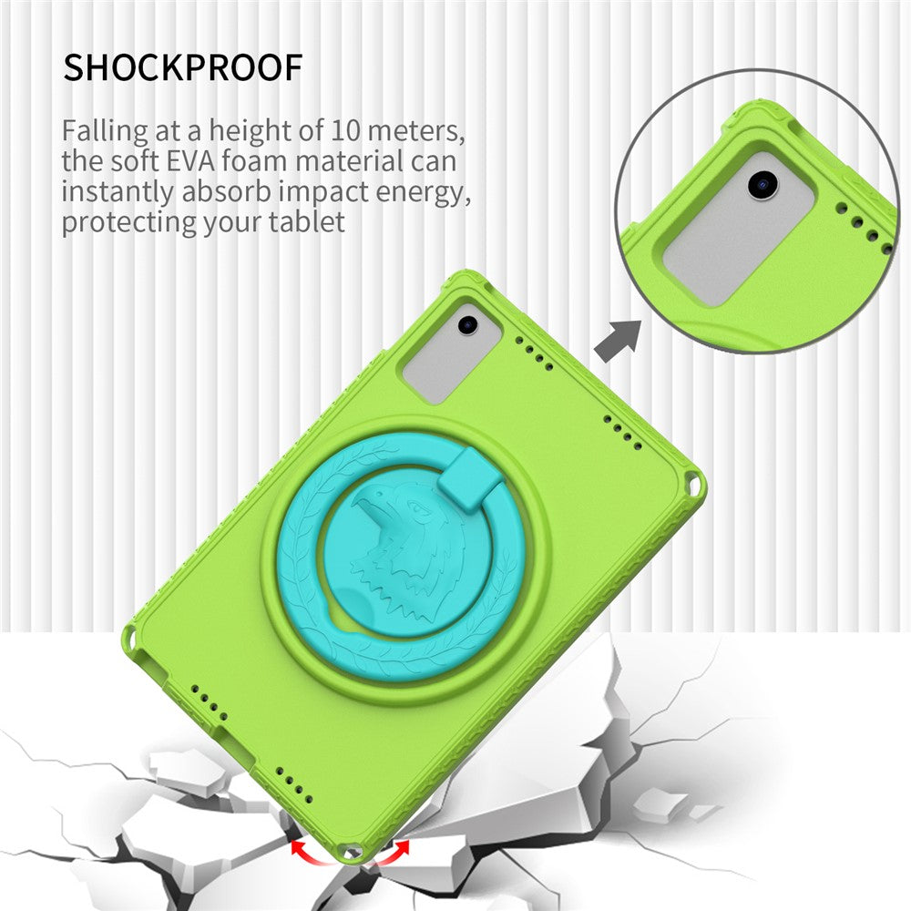 For Lenovo Tab M10 Plus (3rd Gen) TB-125F 10.6 / Xiaomi Redmi Pad 10.6 Tablet Case EVA+PC Anti-drop Tablet Cover - Green