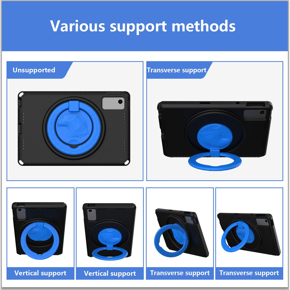 For Lenovo Tab M10 Plus (3rd Gen) TB-125F 10.6 / Xiaomi Redmi Pad 10.6 Tablet Case EVA+PC Anti-drop Tablet Cover - Black