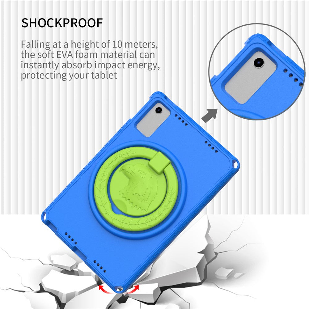 For Lenovo Tab M10 Plus (3rd Gen) TB-125F 10.6 / Xiaomi Redmi Pad 10.6 Tablet Case EVA+PC Anti-drop Tablet Cover - Blue