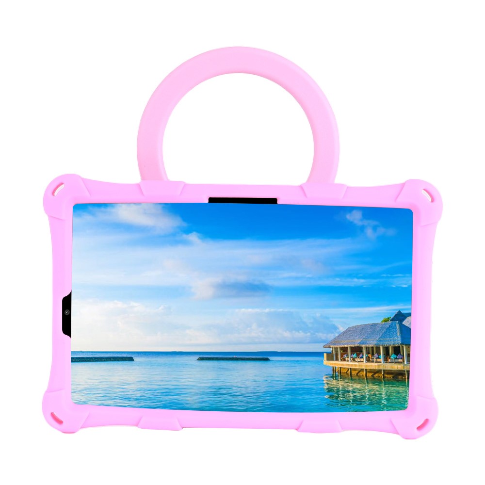 For Lenovo Tab M8 (4th Gen) 2024 TB-301XU / M8 (4th Gen) 2023 TB-300FU PC + Silicone Tablet Case Kickstand Cover - Pink