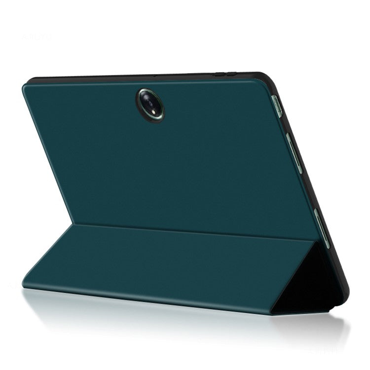Tablet Case for Oppo Pad 2 , PU Leather + TPU Trifold Stand Protective Tablet Cover - Green