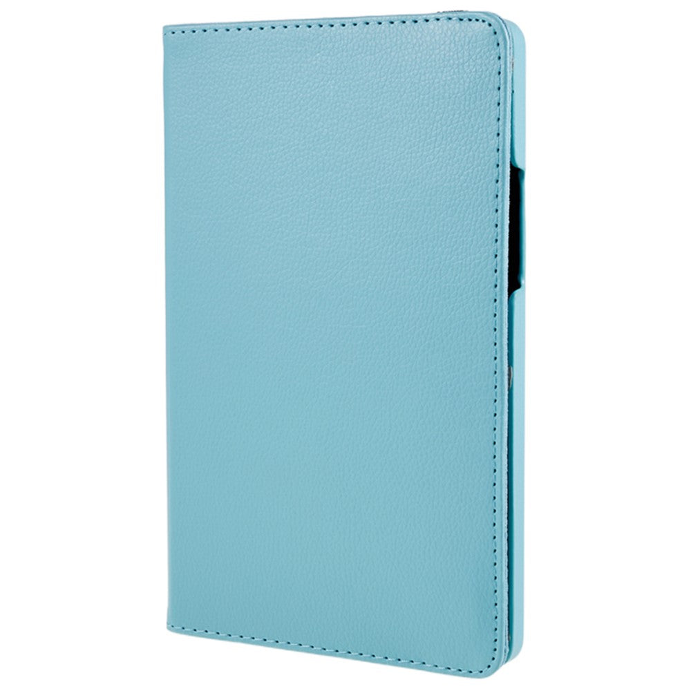 For Lenovo Tab M9 TB-310FU Protective Case 360-Degree Rotating PU Leather Cover with Elastic Band - Baby Blue