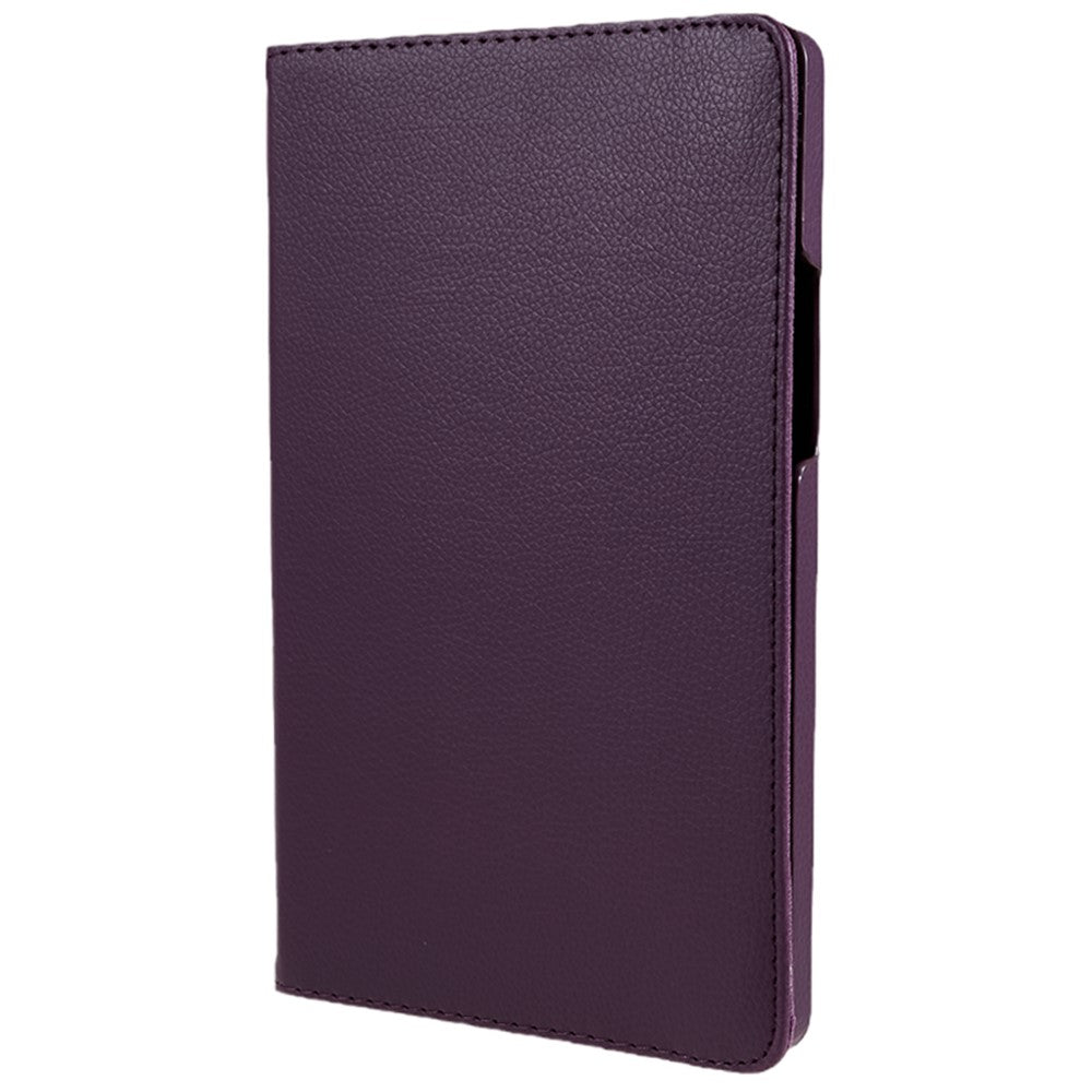 For Lenovo Tab M9 TB-310FU Protective Case 360-Degree Rotating PU Leather Cover with Elastic Band - Purple