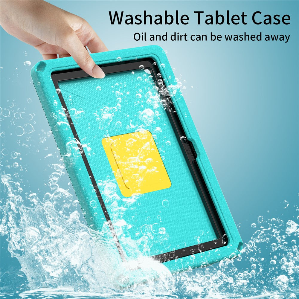 For Lenovo Tab M10 (Gen 3) Hand Grip Kickstand Tablet Case Anti-drop EVA+PC Tablet Cover - Light Green
