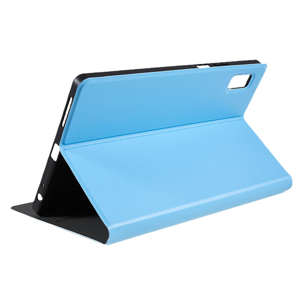 For Lenovo Tab M9 PU Leather Tablet Case Foldable Stand Protective Tablet Cover - Sky Blue