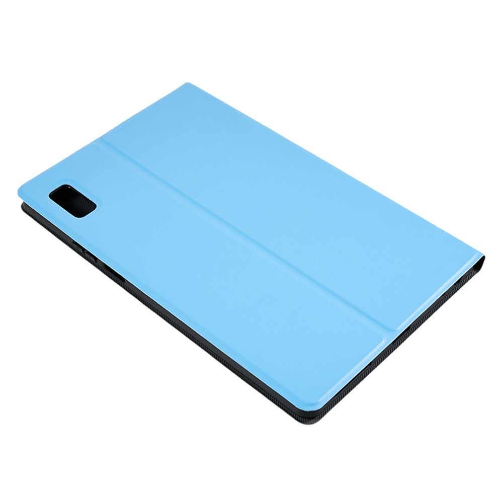 For Lenovo Tab M9 PU Leather Tablet Case Foldable Stand Protective Tablet Cover - Sky Blue
