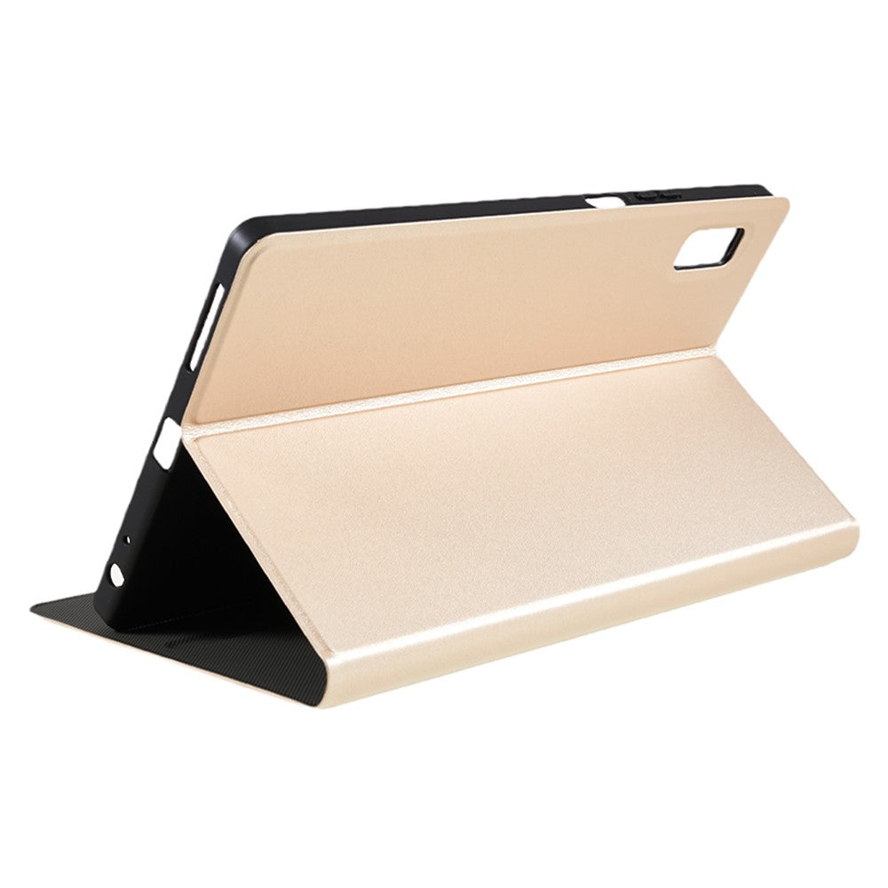 For Lenovo Tab M9 PU Leather Tablet Case Foldable Stand Protective Tablet Cover - Gold