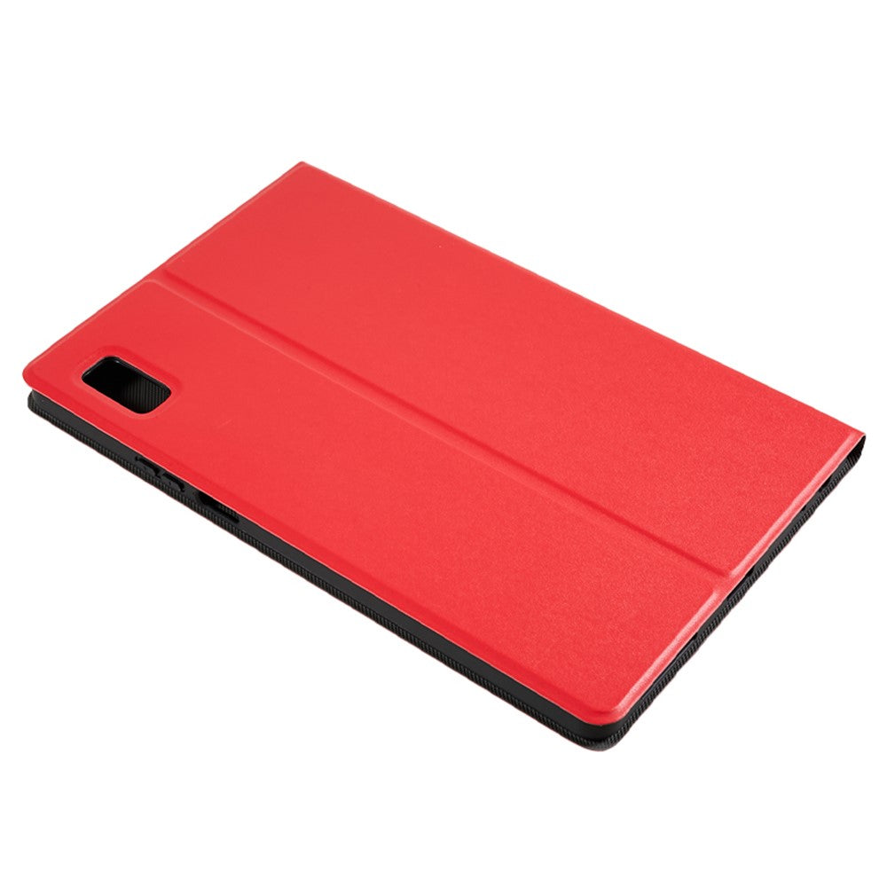 For Lenovo Tab M9 PU Leather Tablet Case Foldable Stand Protective Tablet Cover - Red