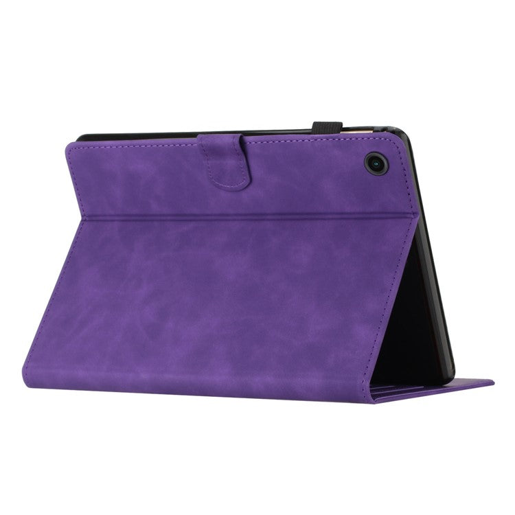 For Honor Pad 6 10.1-inch / Pad X6 9.7 inch / Huawei Enjoy Tablet 2 / MatePad T 10 9.7 inch / T 10S 10.1 inch Card Slot Leather Tablet Case Cover - Purple