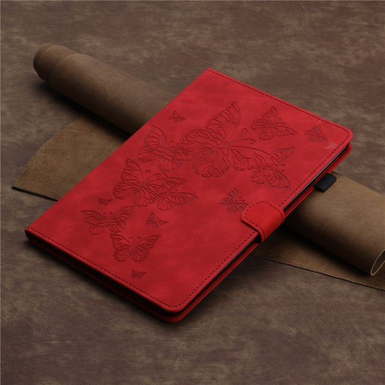For Honor Pad 6 10.1-inch / Pad X6 9.7 inch / Huawei Enjoy Tablet 2 / MatePad T 10 9.7 inch / T 10S 10.1 inch Card Slot Leather Tablet Case Cover - Red