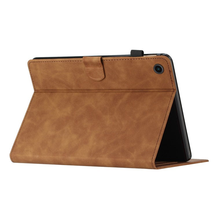 For Honor Pad 6 10.1-inch / Pad X6 9.7 inch / Huawei Enjoy Tablet 2 / MatePad T 10 9.7 inch / T 10S 10.1 inch Card Slot Leather Tablet Case Cover - Brown