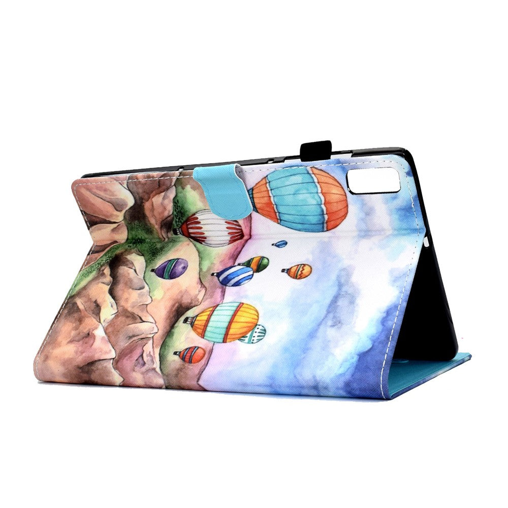 For Lenovo Tab M9 TB-310FU A1 Pattern Printing Folio Cover PU Leather Stand Card Slot Tablet Case - Balloon