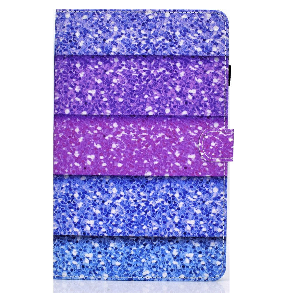 For Lenovo Tab M9 TB-310FU A1 Pattern Printing Folio Cover PU Leather Stand Card Slot Tablet Case - Colorful Quicksand