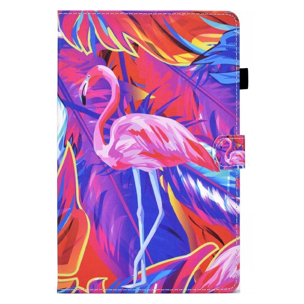 For Lenovo Tab M9 TB-310FU PU Leather Tablet Case A2 Pattern Printing Stand Card Slot Cover - Bird