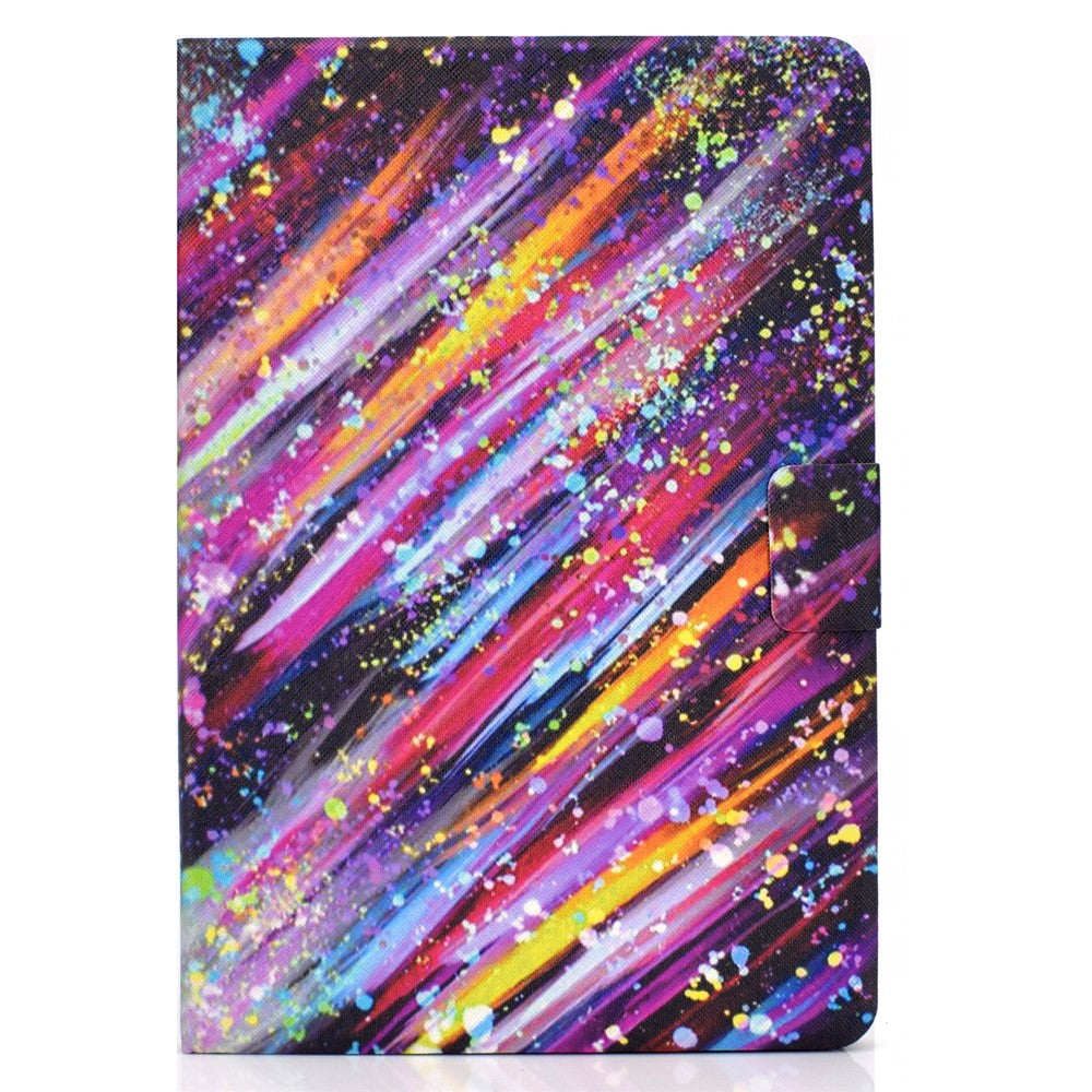 For Lenovo Tab M9 TB-310FU A3 Pattern Printing Stand Case PU Leather Card Slot Tablet Cover - Meteor