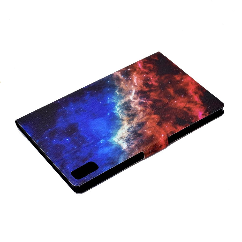 For Lenovo Tab M9 TB-310FU A3 Pattern Printing Stand Case PU Leather Card Slot Tablet Cover - Starry Sky