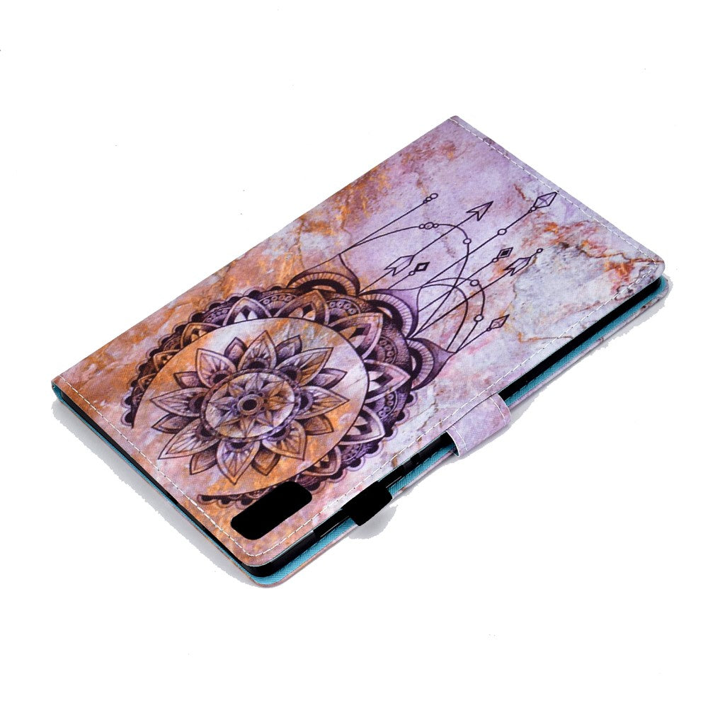 For Lenovo Tab P11 Gen 2 TB-350 A1 Pattern Printing Flip Cover PU Leather Stand Card Holder Tablet Case - Dream Catcher