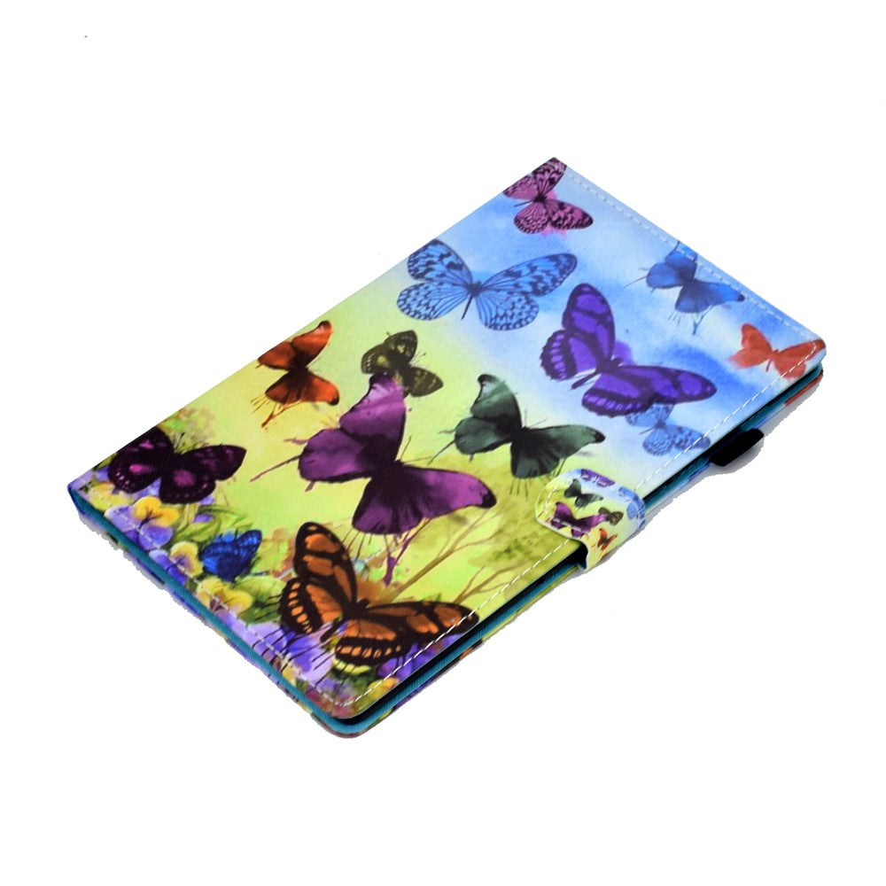 For Lenovo Tab P11 Gen 2 TB-350 A1 Pattern Printing Flip Cover PU Leather Stand Card Holder Tablet Case - Colorful Butterflies
