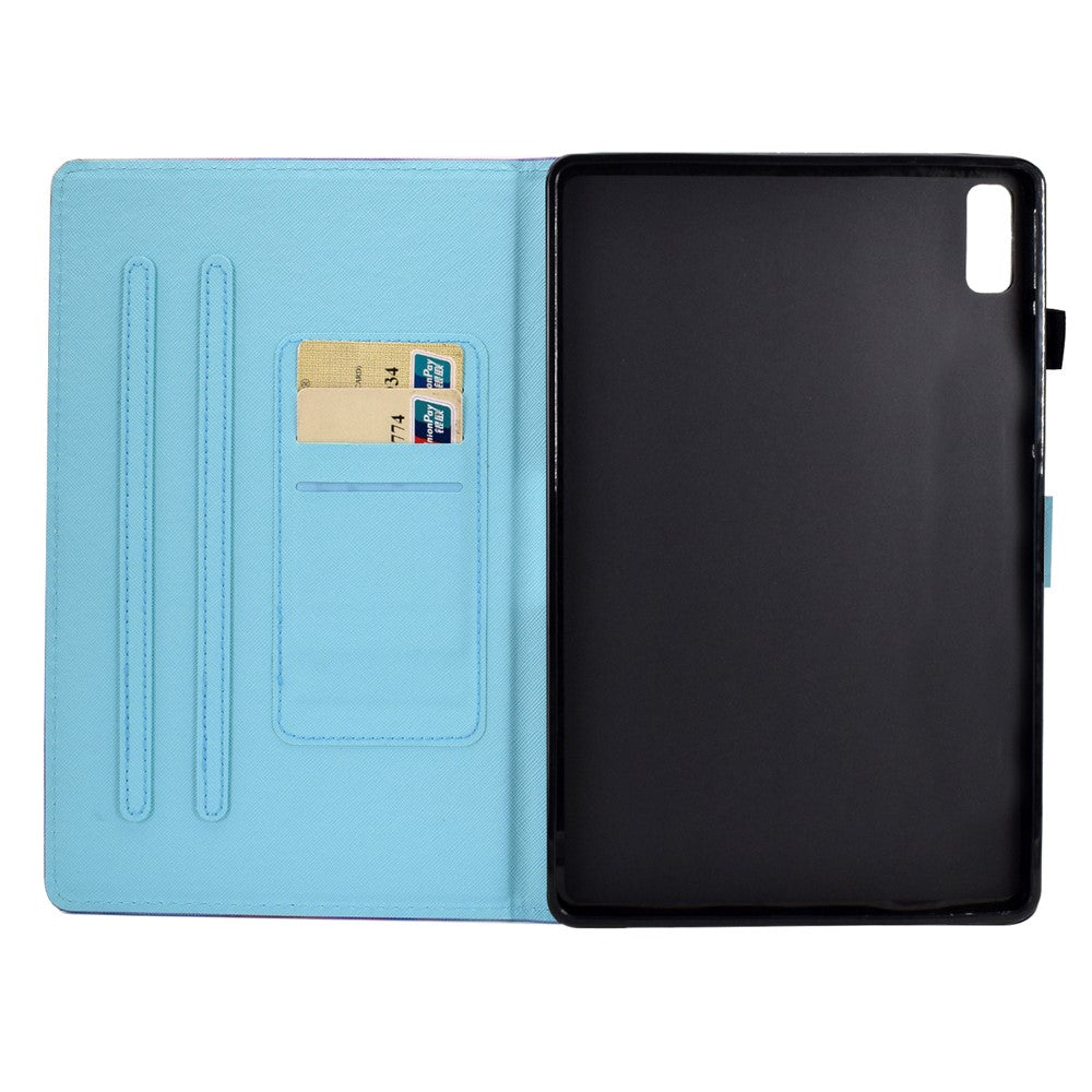 For Lenovo Tab P11 Gen 2 TB-350 A1 Pattern Printing Flip Cover PU Leather Stand Card Holder Tablet Case - Girl