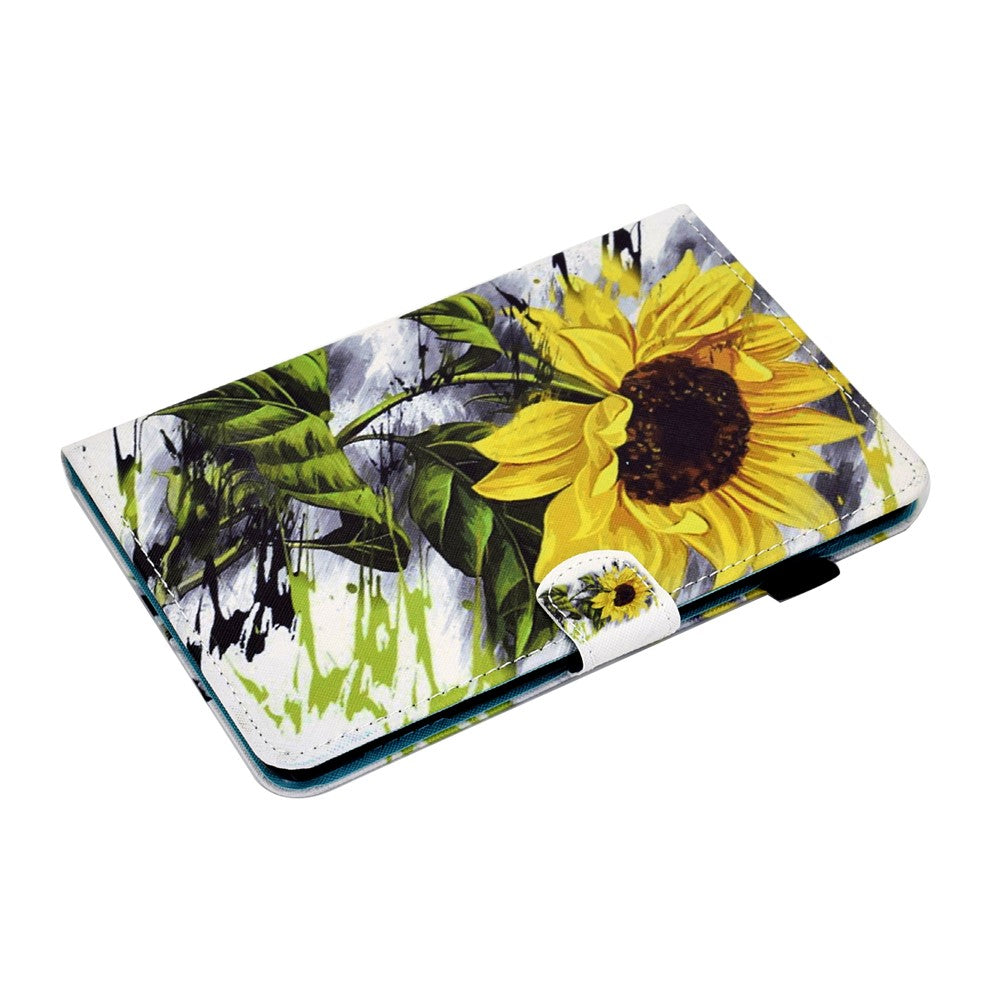 For Lenovo Tab P11 Gen 2 TB-350 PU Leather Protective Case A2 Pattern Printing Stand Tablet Cover with Card Holder - Sunflower
