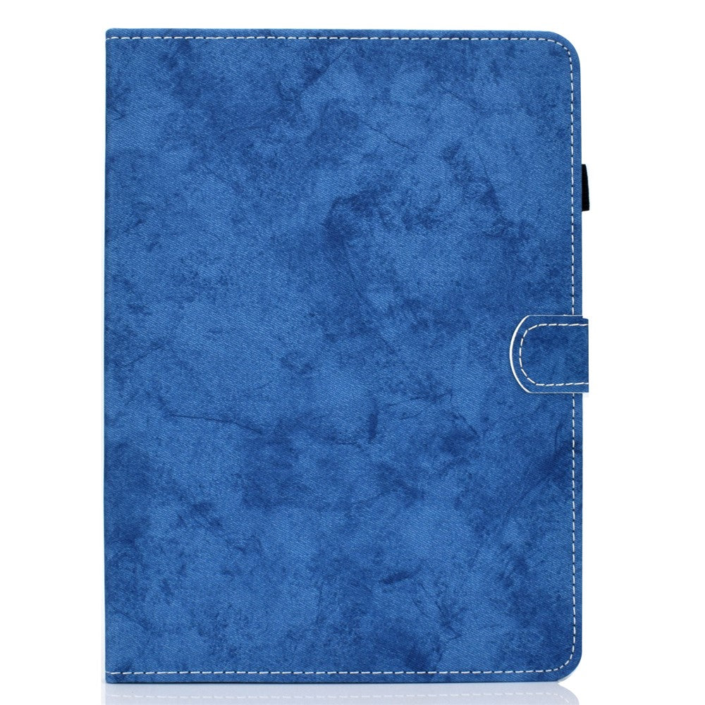 For Lenovo Tab P11 Gen 2 TB-350 Shockproof PU Leather Tablet Case A6 Cloth Texture Stand Card Slots Cover - Blue