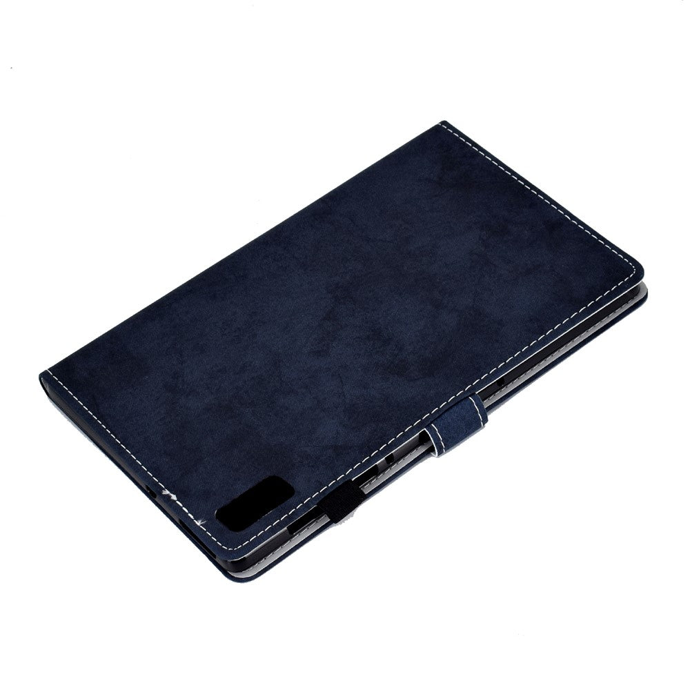 For Lenovo Tab P11 Gen 2 TB-350 Shockproof PU Leather Tablet Case A6 Cloth Texture Stand Card Slots Cover - Black
