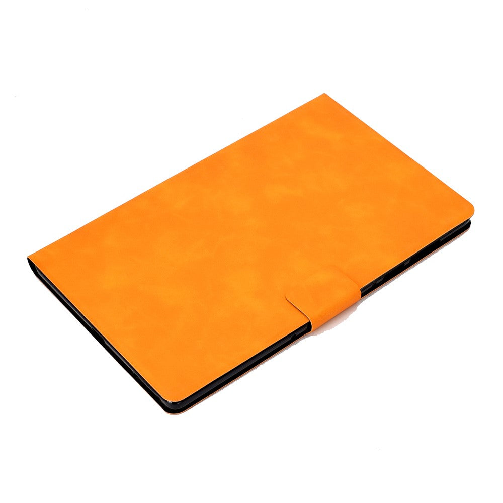 For Lenovo Tab P11 Pro Gen 2 PU Leather Tablet Case A7 Cowhide Texture Stand Protective Cover with Card Holder - Khaki
