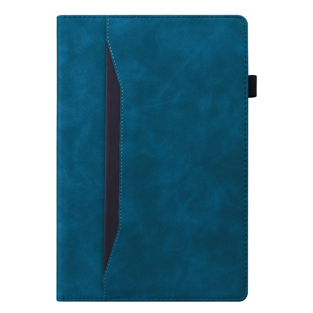 For Lenovo Tab M8 (4th Gen) 2024 TB-301XU / M8 (4th Gen) 2023 TB-300FU PU Leather Tablet Case Stand Wallet with Pencil Holder - Blue