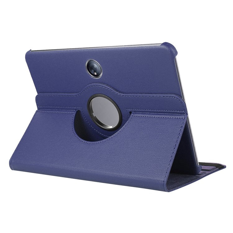 ENKAY HAT PRINCE For Oppo Pad 2 / OnePlus Pad Leather+PC Tablet Case 360 Degree Rotating Stand Cover with Auto Sleep / Wake - Dark Blue