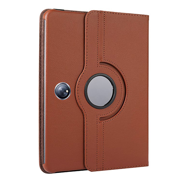 ENKAY HAT PRINCE For Oppo Pad 2 / OnePlus Pad Leather+PC Tablet Case 360 Degree Rotating Stand Cover with Auto Sleep / Wake - Brown