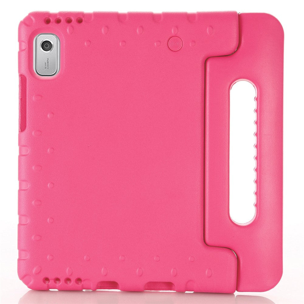 For Lenovo Tab M9 Protective EVA Case Anti-Fall Tablet Cover Shockproof Case with Kickstand Handle - Rose