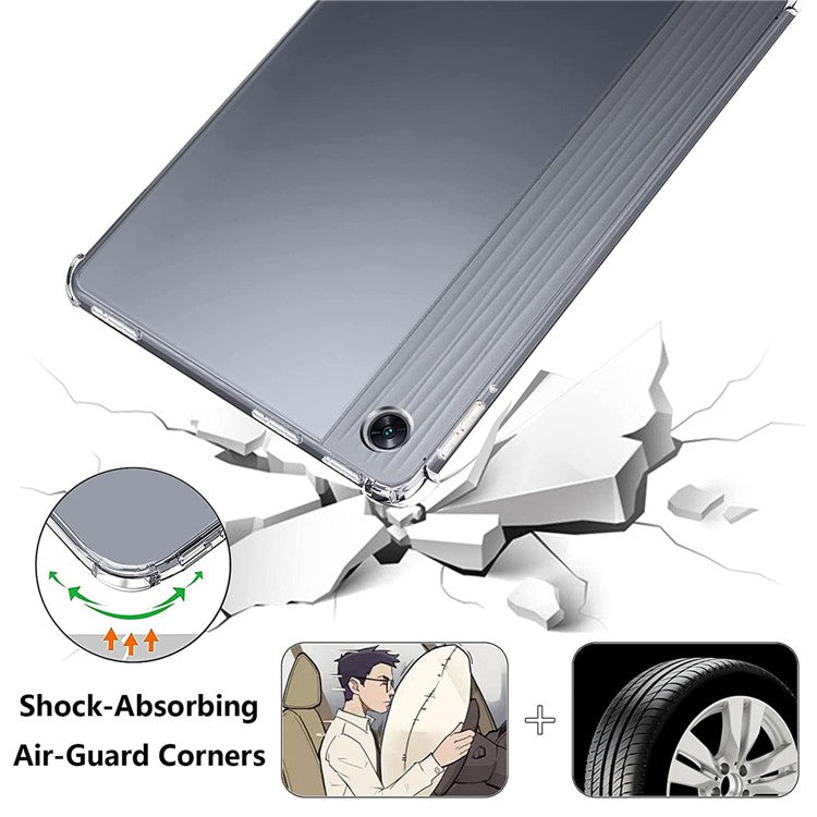 Soft TPU Clear Tablet Case for Oppo Pad Air , Shockproof Reinforced Corners Tablet Back Cover