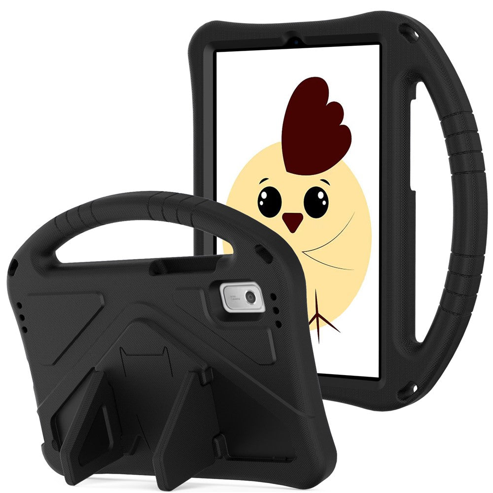 For Lenovo Tab M9 Handle Design Tablet Case Kickstand Shockproof EVA Protective Cover - Black