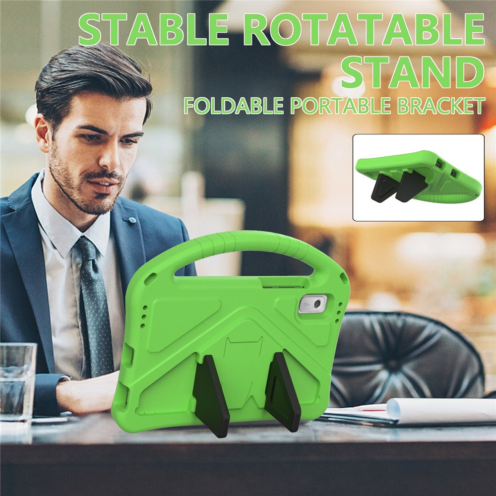 For Lenovo Tab M9 Handle Design Tablet Case Kickstand Shockproof EVA Protective Cover - Green