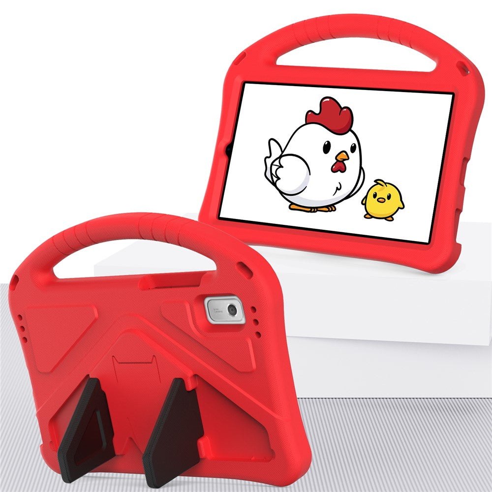 For Lenovo Tab M9 Handle Design Tablet Case Kickstand Shockproof EVA Protective Cover - Red