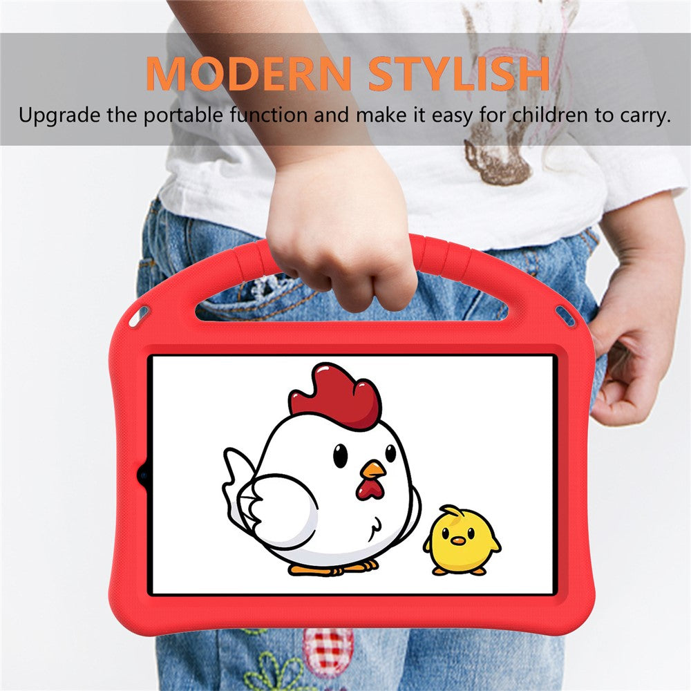 For Lenovo Tab M9 Handle Design Tablet Case Kickstand Shockproof EVA Protective Cover - Red