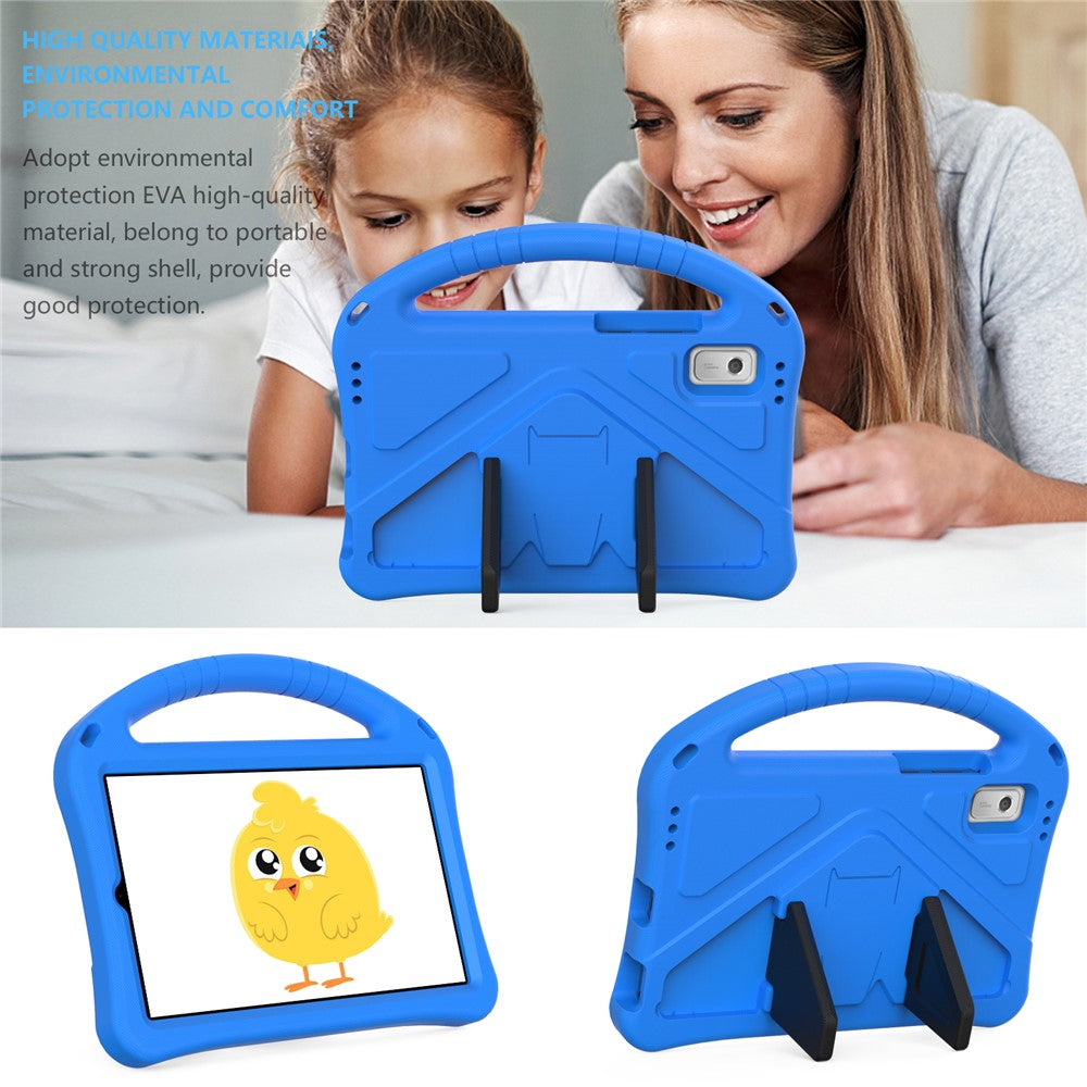 For Lenovo Tab M9 Handle Design Tablet Case Kickstand Shockproof EVA Protective Cover - Blue