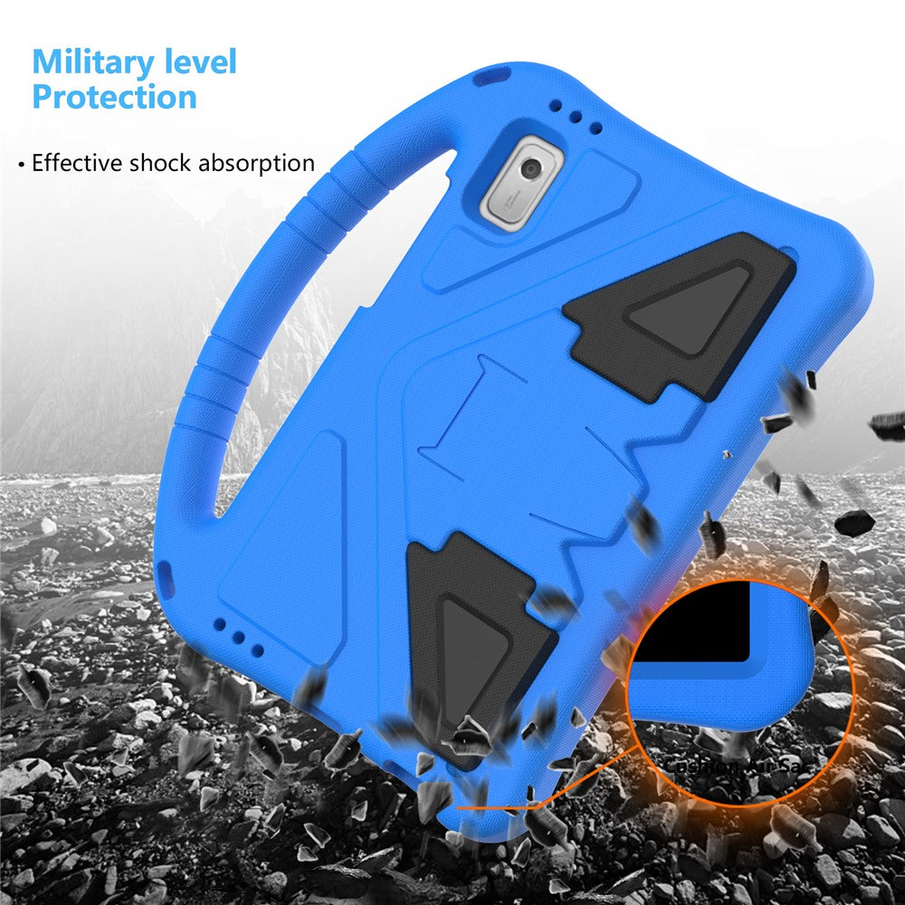 For Lenovo Tab M9 Handle Design Tablet Case Kickstand Shockproof EVA Protective Cover - Blue