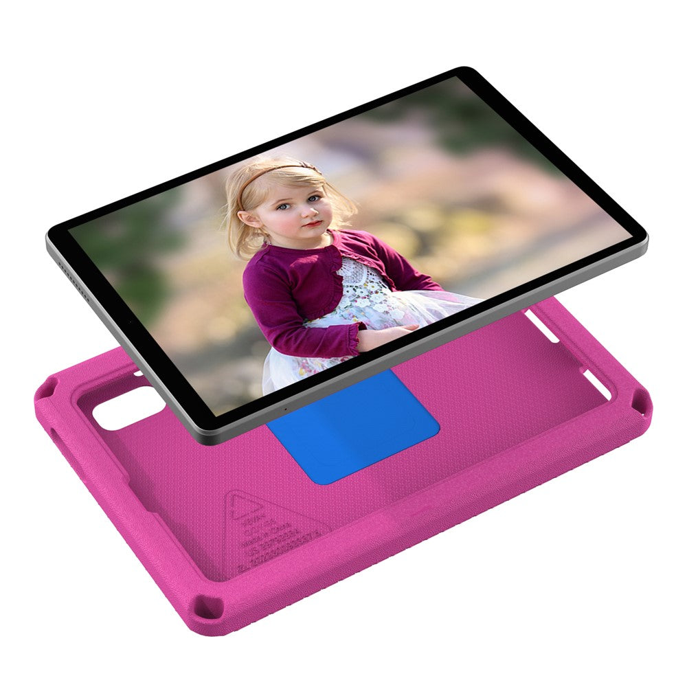 For Lenovo Tab M9 EVA+PC Tablet Protection Case Kickstand Hand Carrying Ring Cover with Shoulder Strap - Rose