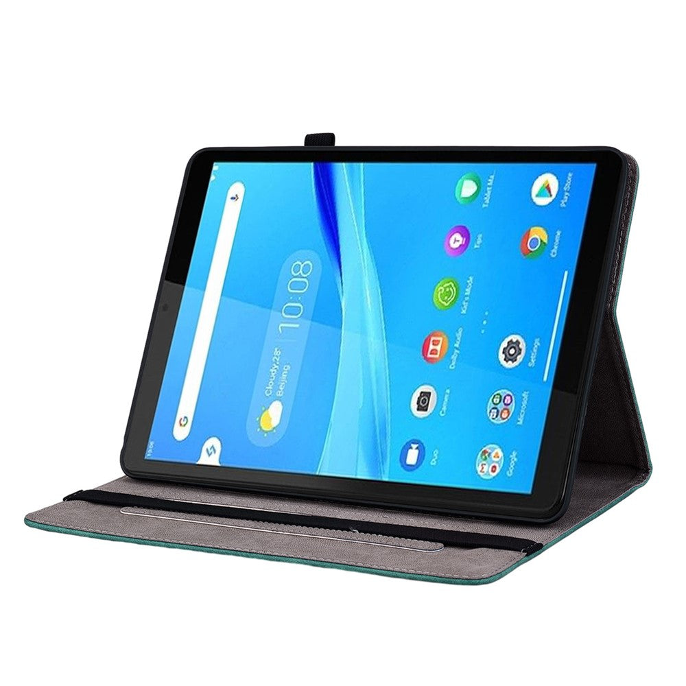 For Lenovo Tab M8 (HD) TB-8505F 8505X 8.0" Imprinted PU Leather Case Stand Tablet Cover - Green